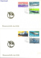 Germany, Democratic Republic (DDR) 1981 Mi 2651-2656 FDC  (FDC ZE5 DDR2651-2656) - Bateaux