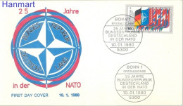 Germany, Federal Republic 1980 Mi 1034 FDC  (FDC ZE5 GRM1034b) - OTAN