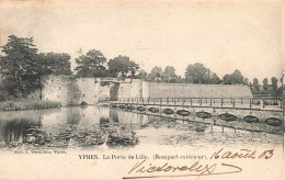 BELGIQUE - Ypres - La Porte De Lille - Rempart Extérieur - Pont Traversant L'étang - Carte Postale Ancienne - Ieper