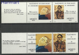 Mexico 1988 Mi 2067-2070 MNH  (ZS1 MXCzfpar2067-2070) - Ecrivains