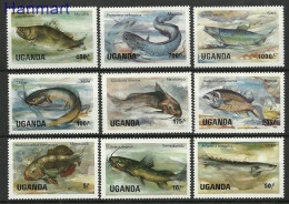 Uganda 1985 Mi 412-415+417-421 MNH  (LZS4 UGN412-415+417-421) - Poissons