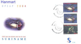 Suriname 2004 Mi 1949-1950 FDC  (FDC ZS3 SRNzf1949-1950) - Marine Web-footed Birds