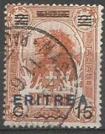 Eritrea Italy Colony - 1924 Provvisori Soprast.OVPT Azzurro / Rosso - C.15/a.2  Arancio - VFU - Eritrea