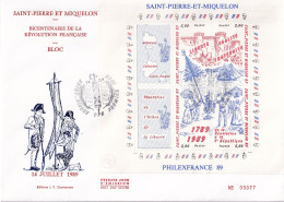 Saint Pierre Et Miquelon BF N°3  Sur Enveloppe 1er Jour - TB - Blocks & Sheetlets