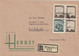 Autriche Lettre Recommandée Klagenfurt 1946 - Brieven En Documenten