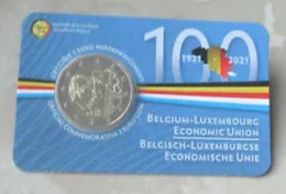 Belgie 2021   2 Euro Commemo In CC  Belgische - Luxemburgse Economische UNIE    Vlaamse Versie Leverbaar !! - Belgium