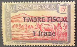 Cameroun Cameroon 1927 Animal Vache Zebu Cow Troupeau Yvert 134 ** MNH Surchargé Overprinted TIMBRE FISCAL 1 Franc - Vacas