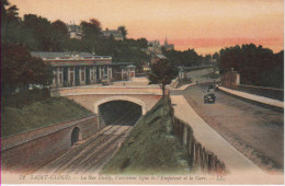 HTS DE SEINE-Saint-Cloud-La Rue Dailly, L'Ancienne Ligne De L'Empereur Et La Gare (colorisé) LL 72 - Saint Cloud