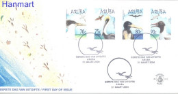 Aruba 2004 Mi 323-326 FDC  (FDC ZS2 ARB323-326) - Mouettes