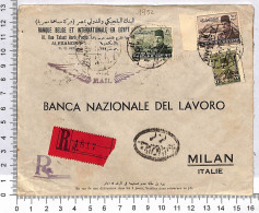 P0934 - EGYPT - Postal History - KING FAROUK - ERROR On COVER To ITALY 1932 - Cartas & Documentos