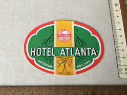 Hotel Atlanta In Rotterdam Holland - Hotel Labels