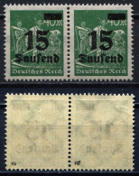 Deutsches Reich Michel-Nr. 279a Paar Postfrisch - Geprüft - Ongebruikt