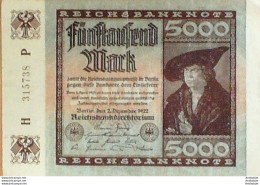 Billet De Banque Allemagne 5000 Mark P.081a Reichsbanknote 1922 - 500 Mark