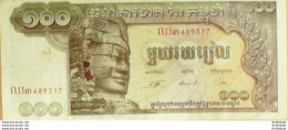 Billet De Banque Cambodge 100 Riels 1973 - Cambodja