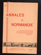 ANNALES DE NORMANDIE 1967 églises Romanes Mendiants Vagabonds XVIIIè Vélocipède - Normandië