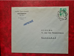 Lettre 1958 ? MATZENHEIM INSTITUT SAINT JOSEPH - Otros & Sin Clasificación