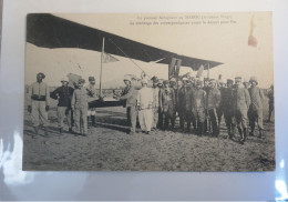 DR15 FRANCE CARTE PRECURSEUR RARE 1912 AVIATION AFRIQUE DU NORD MAROC +TIMBRAGE+++DISPERSION COLLECTION AVIATION+++ - ....-1914: Precursors