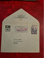 Lettre 1958 ? STRASBOURG AUTOMOBILES SIMCA FLAMME STRASBOURG SON PORT - Otros & Sin Clasificación