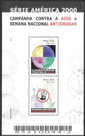 Brazil Brasil Brasilien 2000 America UPAEP AIDS Campaign Michel No. Bl. 113 (3048-49) MNH Neuf ** - Blocs-feuillets