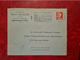 Lettre 1959 VINS EMILE KUGLER GERTWILLER  FLAMME BARR - Otros & Sin Clasificación