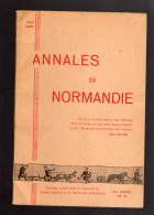 ANNALES DE NORMANDIE Octobre 1969 Bibliographie Normande 1968 - Normandië