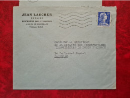 Lettre 1958 JEAN LAUCHER NOTAIRE BISCHHEIM - Otros & Sin Clasificación
