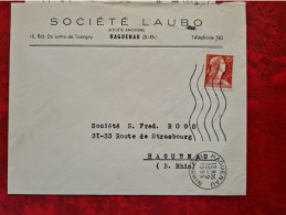 Lettre 1959  HAGUENAU SOCIETE LAUBO - Otros & Sin Clasificación