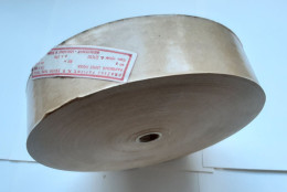 Vintage Original Brown Paper Gummed Tape 40mm X 200m Made In Czechoslovakia ~ 40+ Years Old - Materiaal En Toebehoren