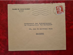 Lettre 1959  MAIRIE DE SCHILTIGHEIM - Otros & Sin Clasificación
