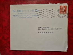Lettre 1959 ETS HAERINGER MIGROS (MATCH)  HAGUENAU - Otros & Sin Clasificación