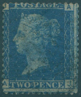 Great Britain 1858 SG47 2d Blue QV JAAJ Plate 15 FU (amd) - Zonder Classificatie