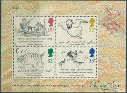 Great Britain 1988 SG1409 QEII Edward Lear Artist MS MNH - Ohne Zuordnung