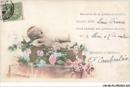 CAR-ABLP8-0636-BEBE - Heureux De Sa Présence Dans Le Monde Bébé - Babies