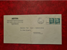 Lettre 1948 STRASBOURG ASTRA SOCIETE DES TRANSPORTS AUTOMOBILES STRASBOURGEOIS  PAVILLON PLACE DELA GARE - Otros & Sin Clasificación