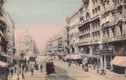 Belgique - BRUXELLES - Perspective Des Boulevards Anspach Et Du Nord - Ed. Neurdein ND Phot. 100 Aquarellée - Avenues, Boulevards