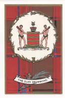 The Clan Drummond - Old Scotland Coat Of Arms And Tartan Postcard - Other & Unclassified