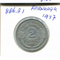 2 FRANCS 1947 FRANCE French Coin #AN354.U.A - 2 Francs