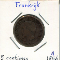 2 CENTIMES 1856 A FRANCIA FRANCE Moneda Napoleon III Imperator #AK994.E.A - 2 Centimes