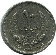 10 MILLIEMES 1965 LIBYA Islamic Coin #AP524.U.A - Libye