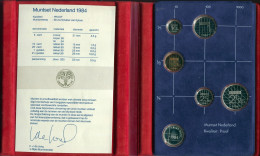 NETHERLANDS 1984 MINT SET 5 Coin SILVER MEDAL PROOF #SET1136.16.U.A - Nieuwe Sets & Testkits