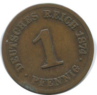 1 PFENNIG 1874 C ALEMANIA Moneda GERMANY #AE607.E.A - 1 Pfennig