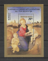 Hungary 1983 Art - Paintings - Madonna - Raphael MS MNH - Nuevos