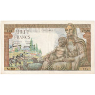 France, 1000 Francs, Déesse Déméter, 1943-07-22, Z.7292, TTB - 1 000 F 1942-1943 ''Déesse Déméter''