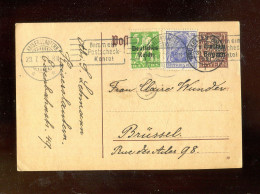 BAYERN - 1920, Postkarte Mit Interessanter Zusatzfrankatur (u.a.DR Germania 20 Pfg.) Mit Stempel "KAISERSLAUTERN (A2477) - Postal  Stationery