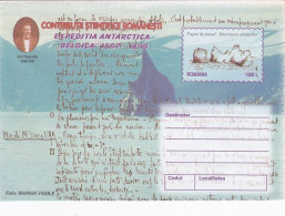 BELGICA ANTARCTIC EXPEDITION, SHIP, EMIL RACOVITA, SOUTH POLE, COVER STATIONERY, 1999, ROMANIA - Spedizioni Antartiche