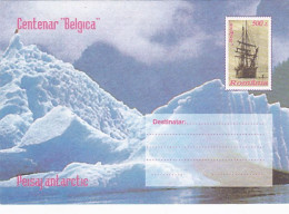 BELGICA ANTARCTIC EXPEDITION, SHIP, SOUTH POLE, COVER STATIONERY, 1997, ROMANIA - Spedizioni Antartiche