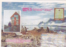BROWN ANTARCTIC RESEARCH STATION, SOUTH POLE, COVER STATIONERY, 1998, ROMANIA - Bases Antarctiques
