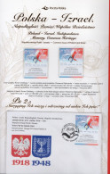 POLAND 2018 POST OFFICE LIMITED EDITION FOLDER: POLSKA ISRAEL JOINT ISSUE HERITAGE, INDEPENDENCE MEMORY JUDAICA FDC - FDC