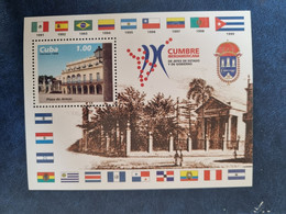 CUBA  NEUF  1999   HB  CUMBRE  JEFES  DE  ESTADOS  //  PARFAIT  ETAT  //  1er  CHOIX  // - Ungebraucht