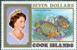 COOK 1993 - Reine Elisabeth II Et Poissons - 7 $ - Poissons